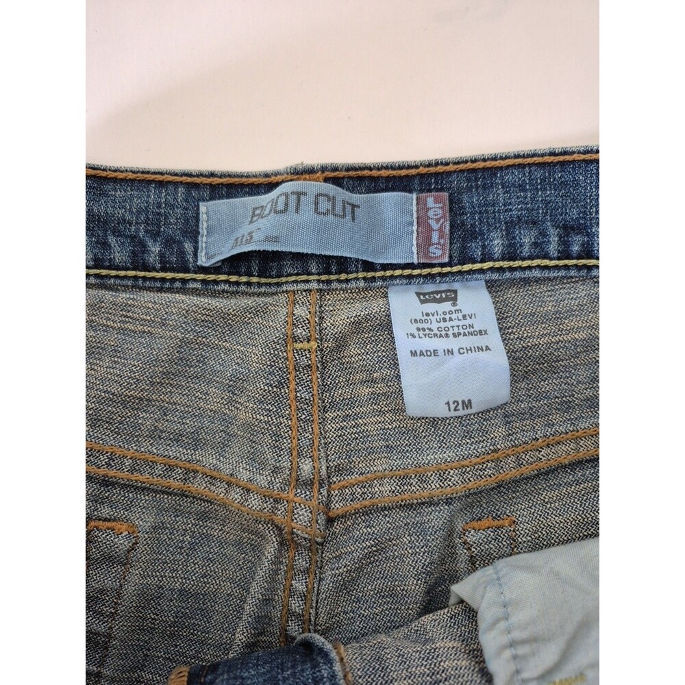 Levis Medium Wash Mid Rise 515 Nouveau Bootcut Denim Jeans Womens 12M Inseam 30 - Picture 6 of 7